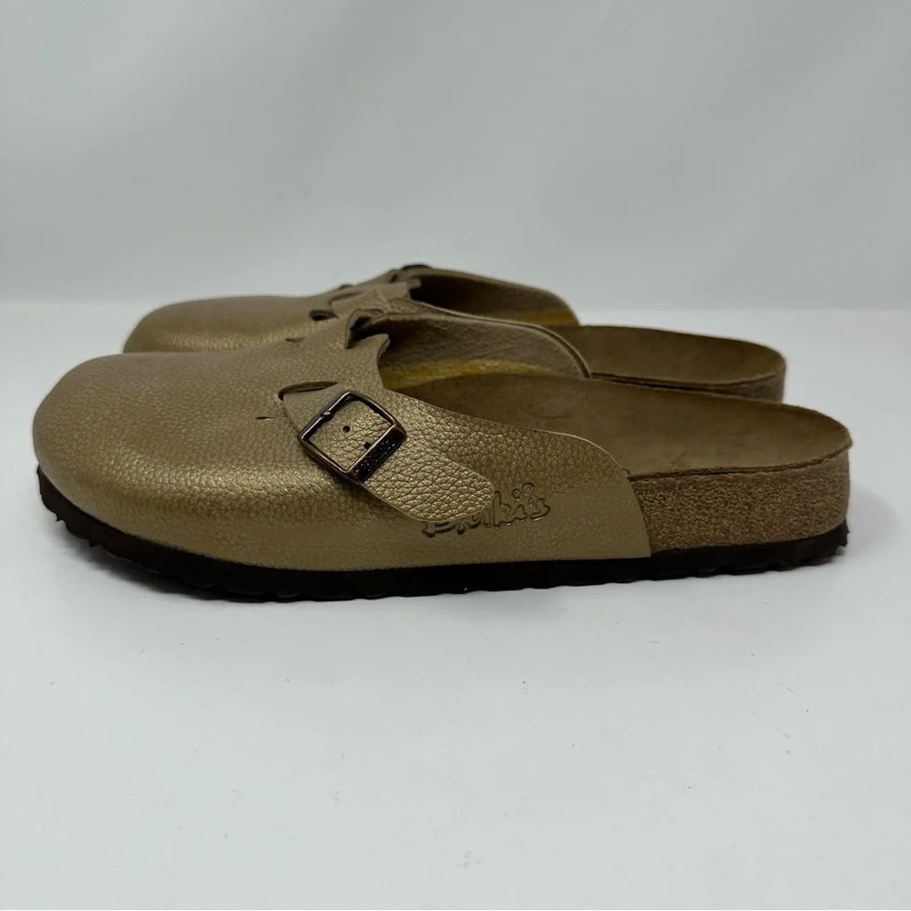 Birkenstock Gold Mules & Clogs - Picture 3 of 11